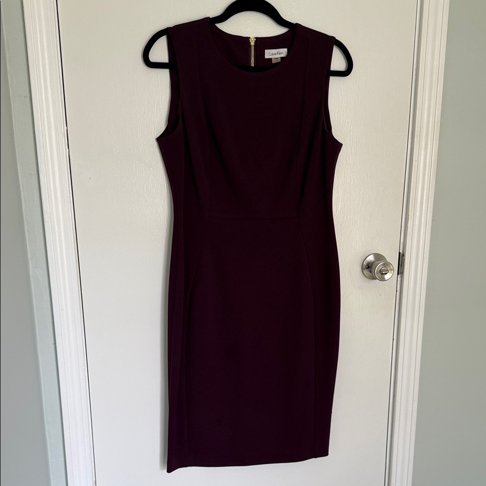 Calvin Klein Deep Purple Midi Dress